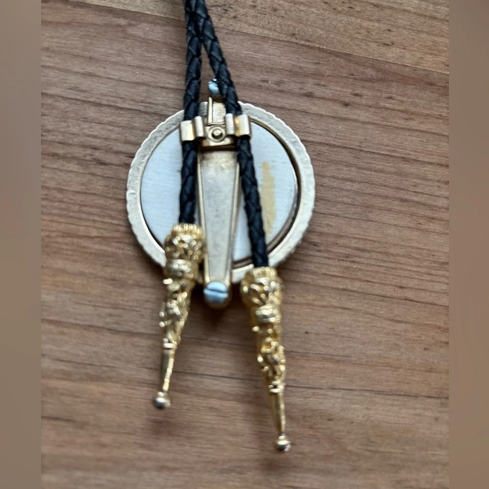 Vintage Bolo Ties, Free Mason Metal Shriners, Masonic, Selling All 3 As A Set. - Picture 7 of 12